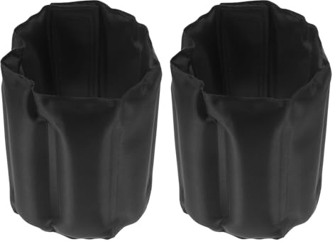 CIYODO 2 Pezzi Borsa Refrigerante per Bottiglie con Gel Incorporato Manica Isolante Regolabile per Vino e Birra Sacchetto Termico Nero Morbido per Feste Viaggi e Outdoor