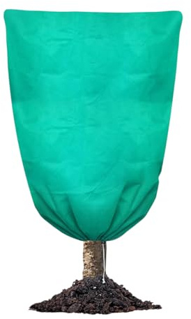 Copertura per Piante antigelo, con Coulisse, con Cerniera, Coperte antigelo per Piante in Vaso, arbusti, cespugli e Alberi da frutto, coperture compatte in Tessuto per Invernale, Protezione da