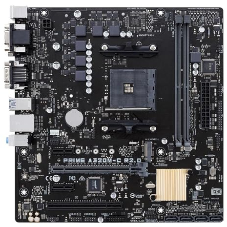 motherboards Fit For ASUS PRIME A320M-C R2.0 Motherboard Support Ryzen 5 2600X 3600 5600G 5600X3D CPU DDR4 3200MHz AMD A320 M.2 NVME AM4 Mainboard