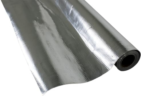 Sauna Aluminum Foil Mesh Tarp Vapor Barrier - 275 Sq Ft