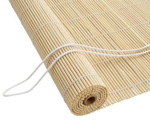 vidaXL Estor Enrollable Natural 160 x 160 cm Bambú