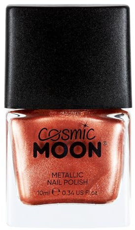 Metallic Nail Polish by Cosmic Moon - Rose Gold - Highly pigmented Nail Varnish - 10ml