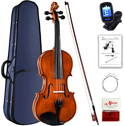 Aileen Violine 4/4 Anfänger Set, Geige Erwachsene Kinder ab 12+ Jahre mit Gebrauchsanweisung