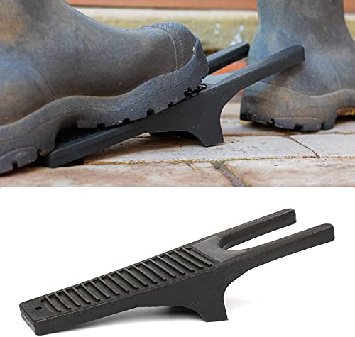 CKB LTD Sacabotas Botas de plástico Resistente para Botas Wellington, Extractor de Botas y raspador de Barro, portátil, Resistente a la Intemperie, plástico Negro