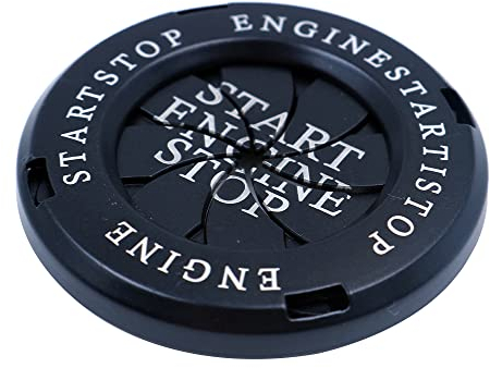 WANGCL Auto Push Start Button Abdeckung Spin Motor Start Stop Button Abdeckung Zündung Schutzhülle Anti-Scratch Universal Button Dekoration Schutzring