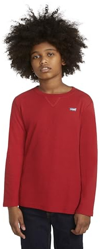 Levi's LS THERMAL TOP, T-shirt L/S Bambini e ragazzi, Rosso (Chili Pepper), 8 anni