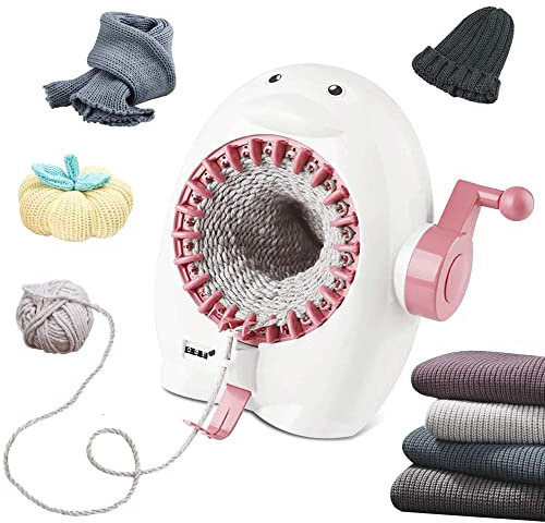 errorpot Máquinas De Tejer 22 Agujas Girando para Adultos Principiantes Y Niños Targa De Tejido De Tejido Inteligente con Máquina De Crochet De Mostrador De Hileras