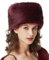 BEAUTELICATE Kunstpelz Mütze Damen Pelzmütze Winter Cossack Russische Mütze Kuschelig Fellmütze Warm für Weihnachten Reise Skifahren (Burgunderrot, Einheitsgröße)