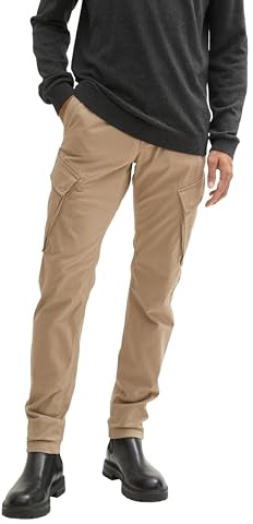 TOM TAILOR Herren 1042567 Tapered Cargo Hose, 32240-Mountain Taupe, XXL