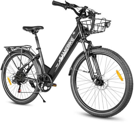 SAMEBIKE Bicicleta Eléctrica Adultos, 26'’ E-Bike con pedaleo asistido Batería 36V 15AH 150KG Carga Máxima, Bici Eléctricas de Montaña para Mujeres Hombres