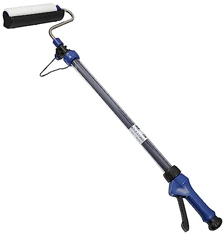 Rullo per vernice elettrico con pennello e asta estensibile - Rullo da pittura multifunzione completamente automatico ergonomico per interni per dipingere pareti e soffitti