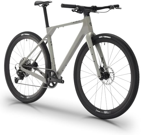 SAVADECK Carbon Gravel Bike - T800 Carbon Frame & Fork | Shimano U6000 11-Speed Groupset | Hydraulic Disc Brakes | 700CX40mm All-Terrain Tires | Men & Women Road/Off-Road Bicycle (Gray, 53cm)