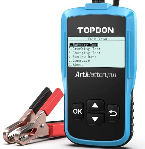 TT TOPDONAB101 Autobatterie-Tester Autobatterieanalysator für Cranking & Charging Test und Battary Load Test (12 & 24V)