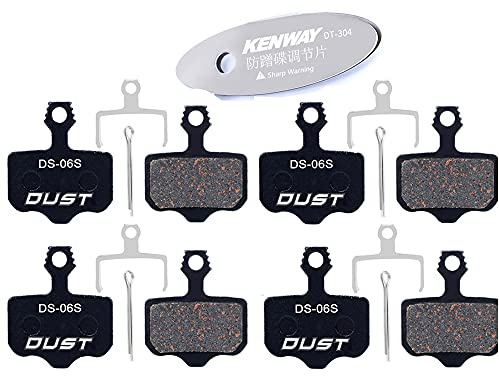 CYCEARTH Lot de 4 Paires de Plaquettes de Frein à Disque pour vélo SRAM Avid Elixir E1 E3 E5 E7 E9 CR XO XX DB1 DB3 DB5 Nutt (Semi-métallique/métal fritté) (Semi-métallique)