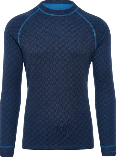 Thermowave sous Vetement Thermique Homme Laine Merinos - Maillot De Corps Homme - T-Shirt Merinos - Extra Chaude Super Doux 220 GSM à Séchage Rapide pour des Performances Supérieures, XXL