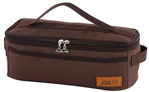 Azarxis Bolsa Organizadora de Utensilios para Acampar Bolsa de Almacenamiento de Viaje Portátil Estuche Pequeño para Guardar Cubiertos Accesorios Digitales Cosméticos