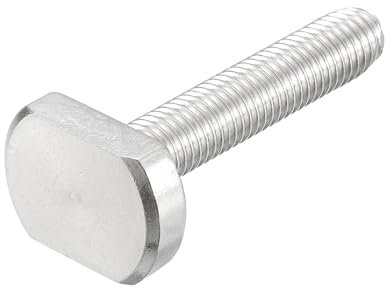 QUARKZMAN T-Ranura Perno, 1 uds M10x55 mm T Ranura Inserción Espárrago Deslizantes Pernos 304 Inoxidable Acero Acero T Forma Tornillos para T Carril
