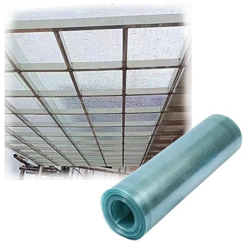 Pannelli di copertura trasparenti in policarbonato, protezione UV, piastra solida per serre, finestre del balcone, facile da tagliare (0,5 x 1 m)