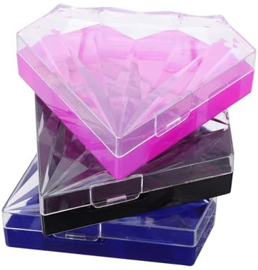 CALLARON 3pezzi Scatole Trasparenti Per Cilindri Di Extension Ciglia Portaciglia Pratico e Visibile Per Organizzare Ciglia Finte