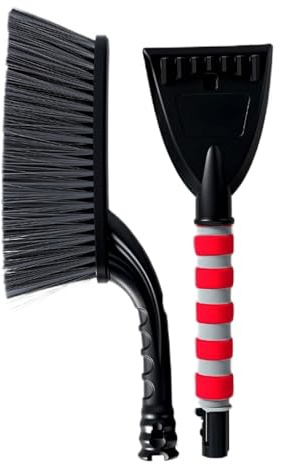 Raspador de cepillo de nieve para coche, accesorio de invierno para automóviles para deshielo y eliminación de nieve, herramienta de limpieza para ventanas exteriores de vehículos, SUV, furgonetas