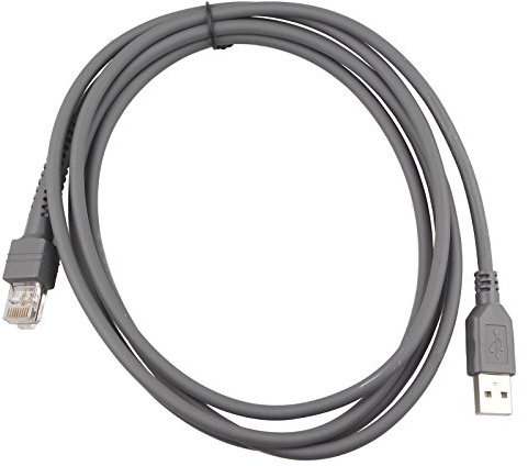 HALJIA USB Cable 7ft 2M for Symbol Barcode Scanner LS2208 AP LS4208 DS9208