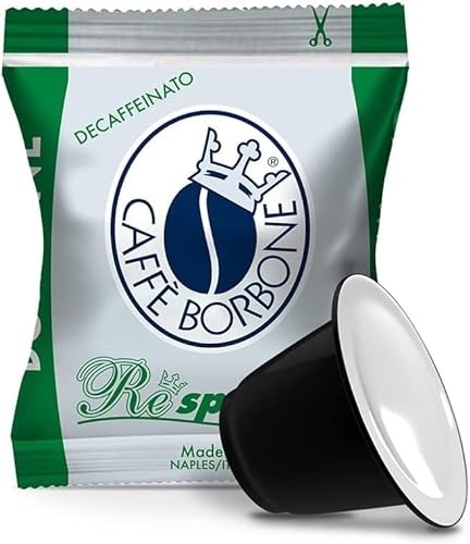 Caffè Borbone Respresso Dek, Entkoffeinierte Kaffeemischung - 50 Kapseln - Kompatibel mit Nespresso®* Haushalts-Espressomaschinen