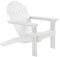 Raburg Gartensessel Adria Premium - Akazie Hartholz, WEIß - lackierter XXL Design-Gartenstuhl Canadian Adirondack Deck-Chair/Hamburger Alsterstuhl