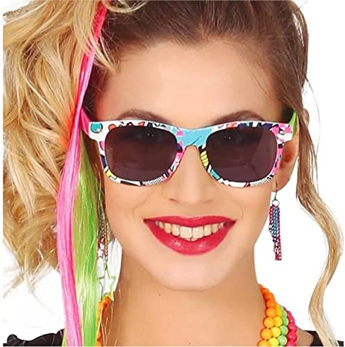 FIESTAS GUIRCA - Sonnenbrille, farbig, 80er Jahre, für Erwachsene