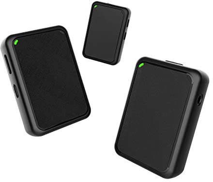 Moman Micrófono Inalambrico Solapa Micrófono Lavalier para Cámara Inalambrico-Microfono-Movil-DSLR-Cámara (2TX+1RX (3.5mm))