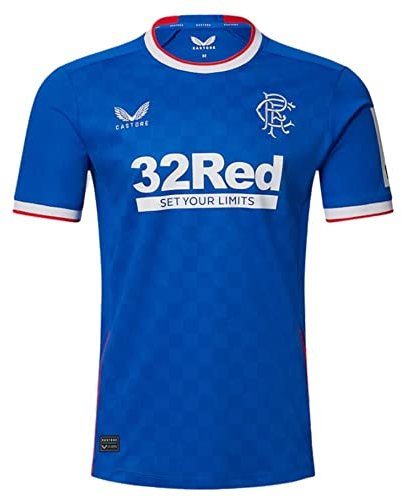 Castore 2022-2023 Rangers Home Football Soccer T-Shirt Trikot