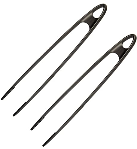 Westmark 2x Pinza per Frittura, Pinza da Barbecue, Plastica, Lunghezza 29 cm, Nero, 136922E3
