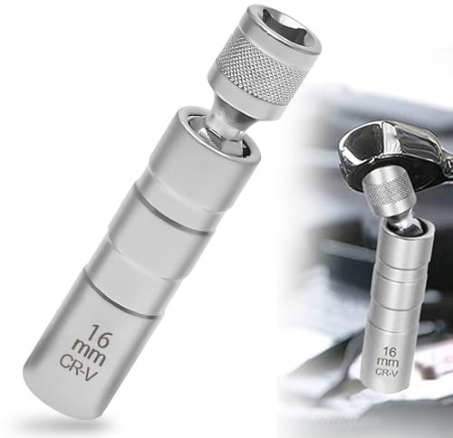 14mm/16mm Chiave Candela Universale Magnetica Chiave Candele Presa per Candela Strumento di Rimozione per Rimuovere Le Candele Dell'auto (16 mm)