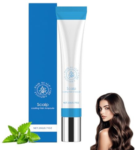 Scalphy Ampoule à cheveux rafraîchissante, sérum capillaire pour la croissance des cheveux, balle d'essences capillaires, garde le cuir chevelu propre et non gras, repousse des cheveux, sérum pour