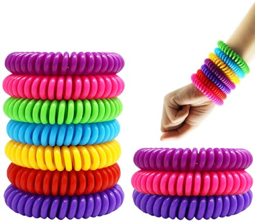 EIHI 10 Pezzi Braccialetto Zanzare, Braccialetti Antizanzare Bambini, Braccialetto Repellente per Zanzare, Regolabile Bracciale Zanzare Per Bambini e Adulti, Uomini e Donne Interno ed Esterno