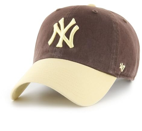 '47 New York Yankees MLB Clean Up Two Tone Braun Gelb Verstellbare Cap One-Size