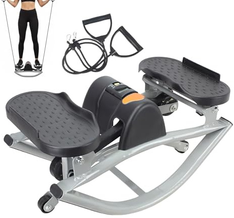 Träningsstegmaskin | Bärbar bentränare med motståndsband | Trappstegskärna träningsutrustning - för glutes kärna övre nedre sovrum gym inomhus utomhus kontor män kvinnor senior