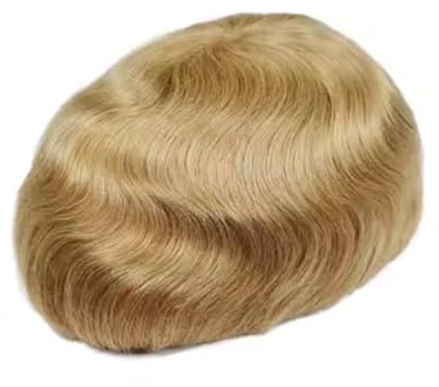 Uso Masculino Tupé de Cabello Humano Fino monofilamento Poliuretano for Hombre n.° 21, Sistema reemplazo Cabeza de Peluca