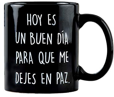 Miss Miserable Taza original para café con mensaje Hoy es un buen día…, 250ml