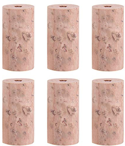 Jiayouy 6pcs Flute Headjoint Cork Plugs Natural Corks Cap Flute Repair Part Accessaries