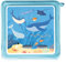 MeinBaby123® Schutzfolie kompatibel mit Toniebox | Schutzcover selbstklebend | Aufkleber passgenau I Folie Sticker I Toniebox Zubehör | Wal & Unterwasserwelt blau