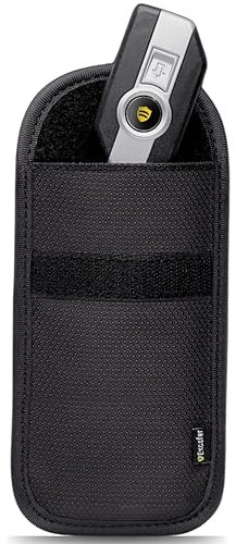 EXOSFER - Custodia Schermata Chiave Keyless (Ripstop, Medium) - 1 Custodia. Gabbia Faraday Antifurto Auto. Blocco Segnale RFID per Chiavi, Telecomando e Telepedaggio. Protezione Contro il Pirataggio.