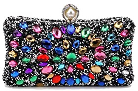 CORIOS Strass clutch för kvinnor glänsande kvällsväska diamant clutch väska kedja axelväska elegant axelväska liten väska för bröllop bankett party avslutningsbal