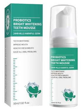 Zahnreinigungsschaum, Zahnpasta, frischer Atem, gelbe Zahnflecken, Zähne, 60 ml Qap632 (Green, One Size)