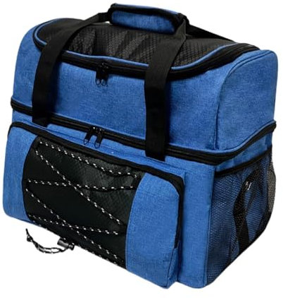 harayaa Bowlingtasche für Zwei Bälle mit Trageoption, Blau