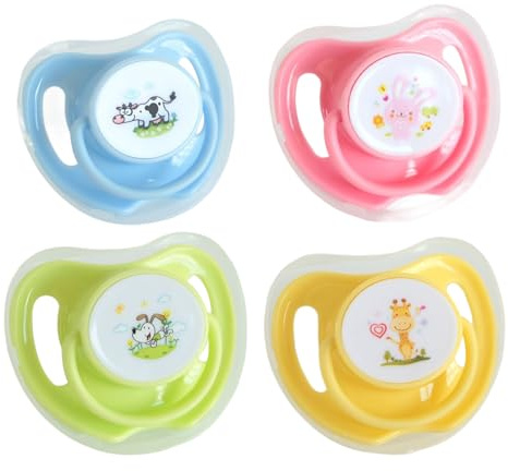 Satification du chaton - Soother de lait 4 pièces pour l'exercice de dentition, formation au développement avec aide apaisante, fournitures à mâcher pour animaux de compagnie pour chatons, motif rose