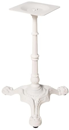 BOKKOLIK Base de table de style français de 71,1 cm de haut - Pied de meuble vintage pour maison, cuisine, restaurant, café, maison - Pied de table en fonte robuste - 55,9 x 55,9 x 71,1 cm (L x l x H)