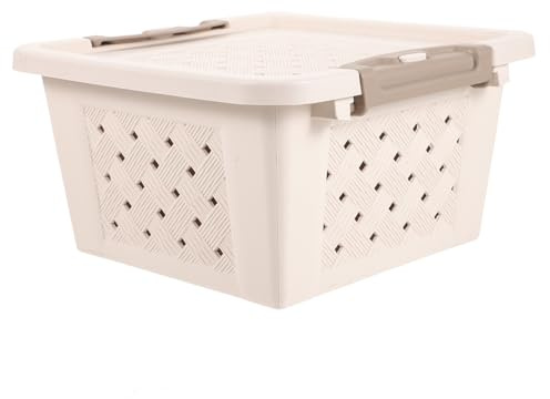 VILLCASE Caja Transporte Pequeñas Mascotas Plástico Ventilada para Hámster Conejo Tortuga y Aves Contenedor Seguro y Espacioso para Viajes y Paseos