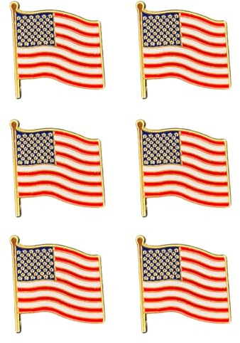 Iirlvior Pin de solapa bandera americana, broche conmemorativo de veterano americano, para hombres y mujeres, ideal para ropa, mochila y sombrero