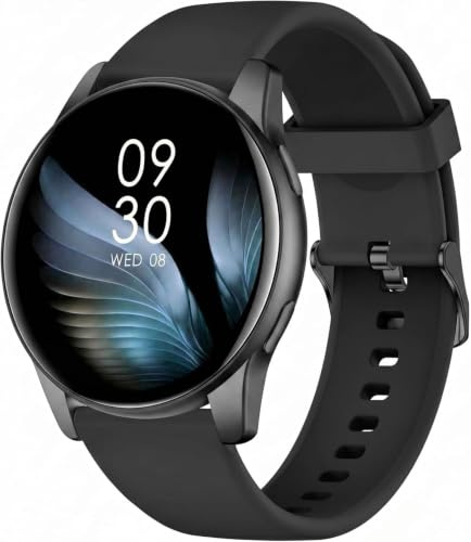 AcclaFit Reloj Inteligente Hombre Mujer con Llamadas Bluetooth, Smartwatch Esfera Redonda 1,38 con 147+ Modos Deportivos, Pulsómetro, Monitor de Sueño, IP68 Impermeable, Compatible con Android iOS