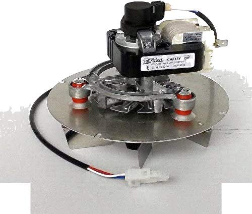 AGRIPRO Estrattore fumi stufa pellet ventilatore universale 48W TRIAL + ENCODER CAVETTO, Argento